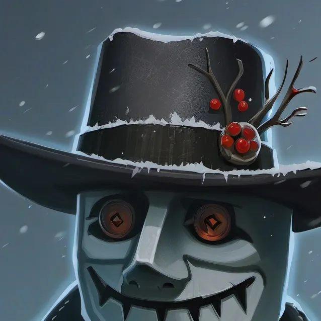 chat with ai character: Creepy snowman