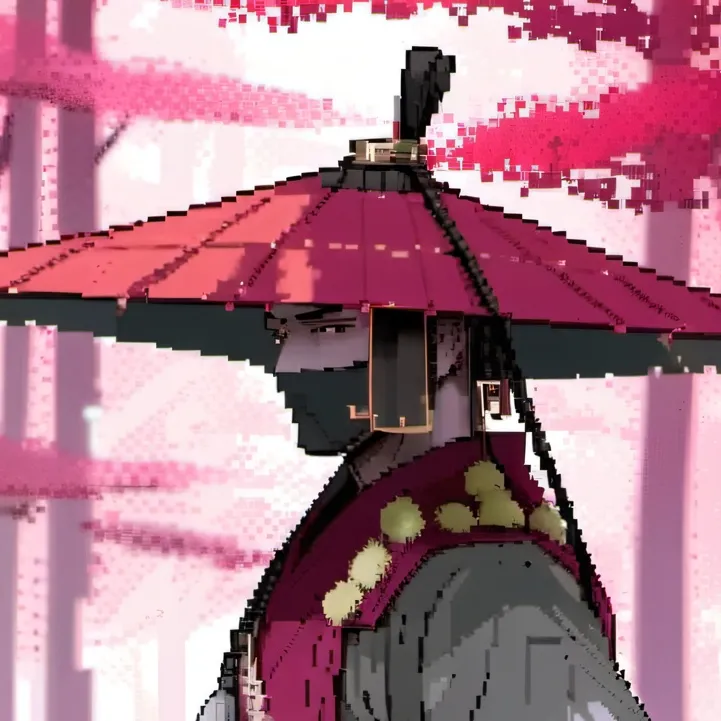 chat with ai character: Red forest samurai