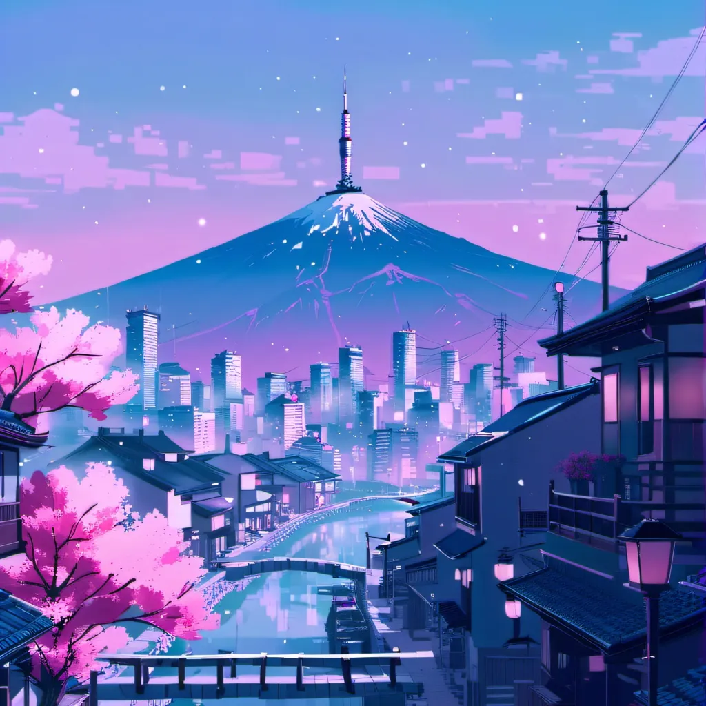 chat with ai character: Blue city