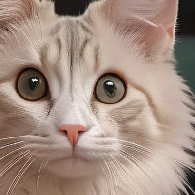 chat with ai character: A white cat