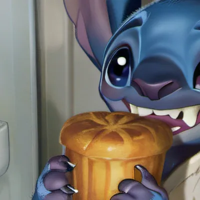 chat with ai character: Stitch is hugry