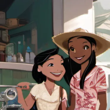 chat with ai character: Nani and lilo 