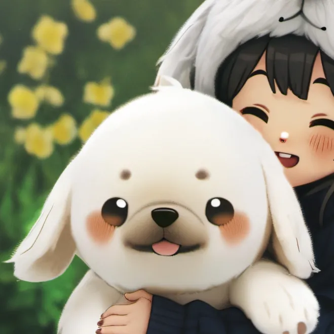 chat with ai character: Puppy plushie 