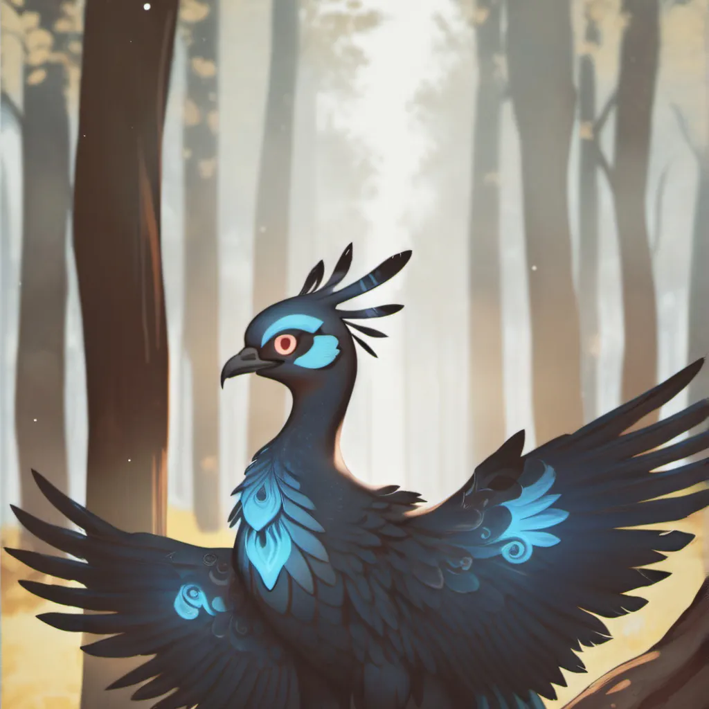 chat with ai character: Scared blue pheonx