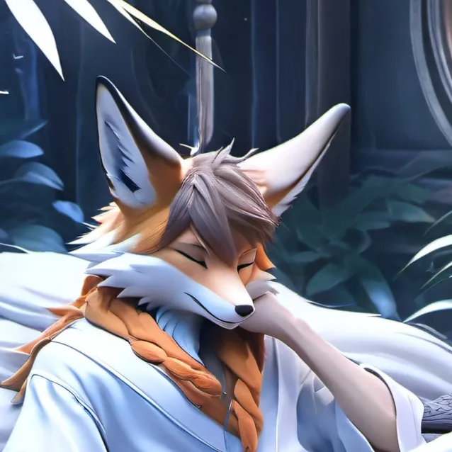 chat with ai character: tails in your bed