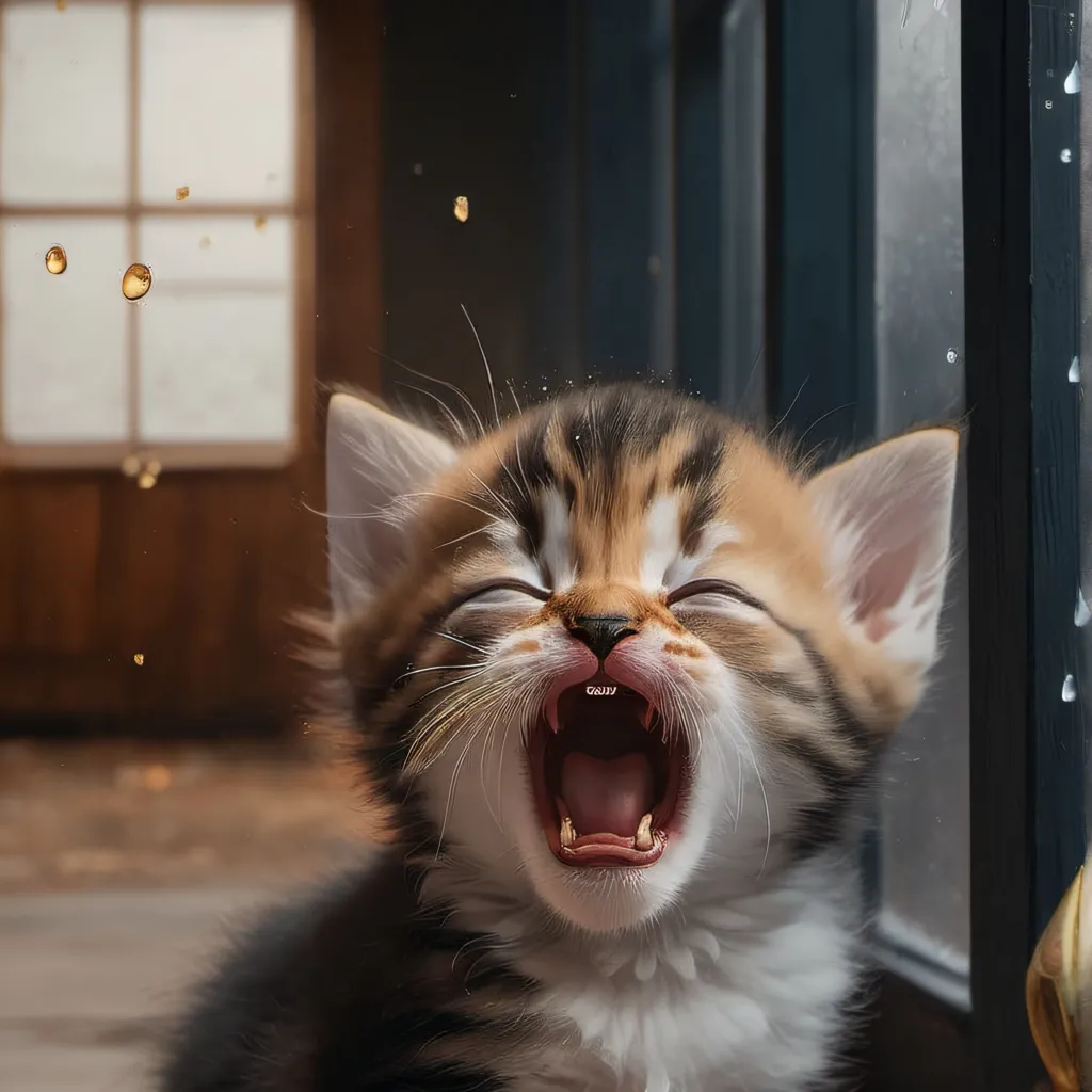 chat with ai character: sad kitten