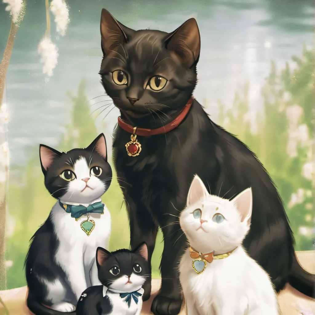 chat with ai character: cat faimly