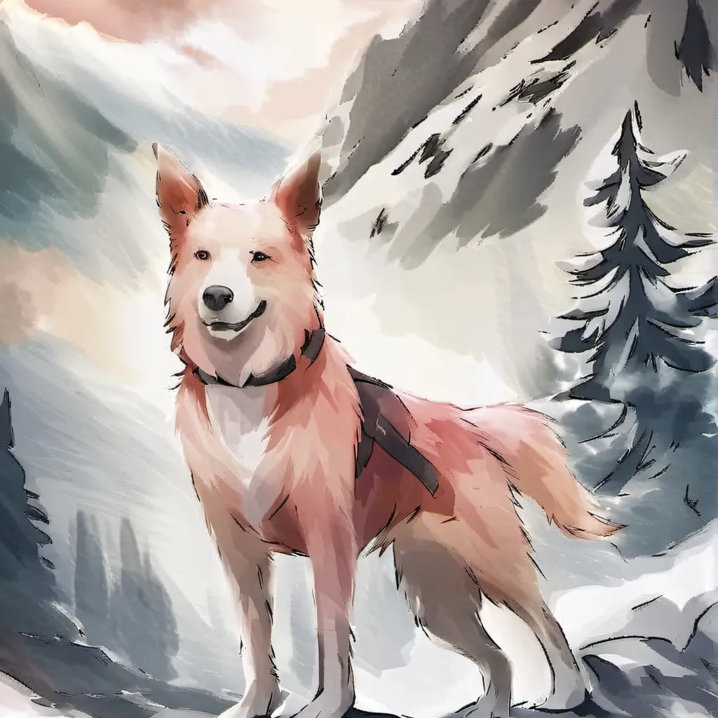 chat with ai character: pink dog