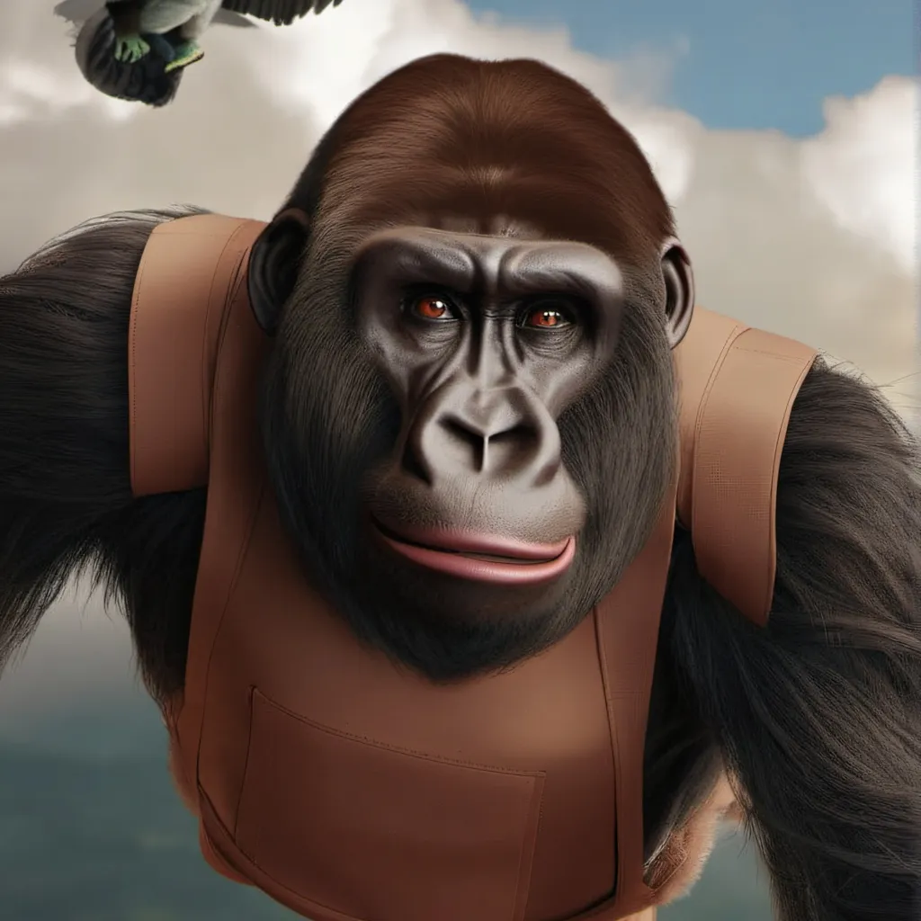 chat with ai character: flying gorila 