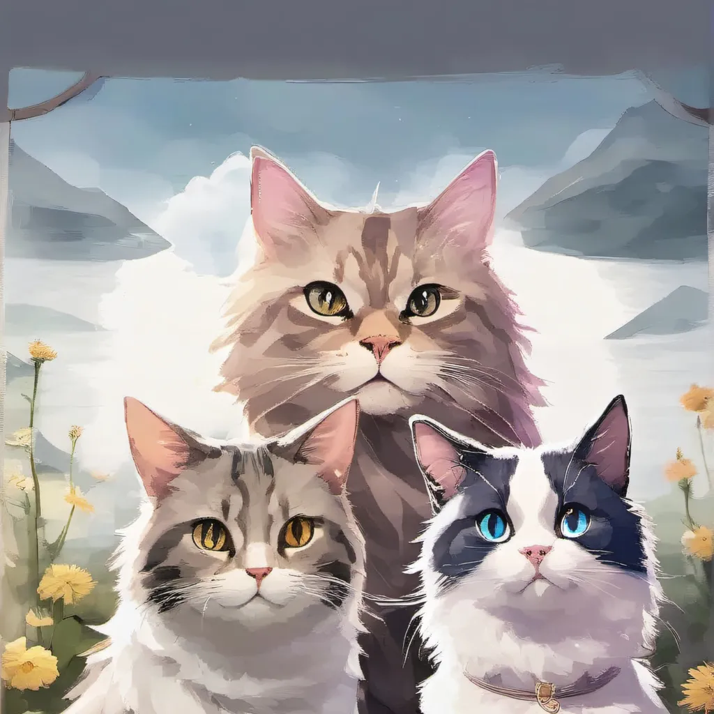 chat with ai character: Cat group