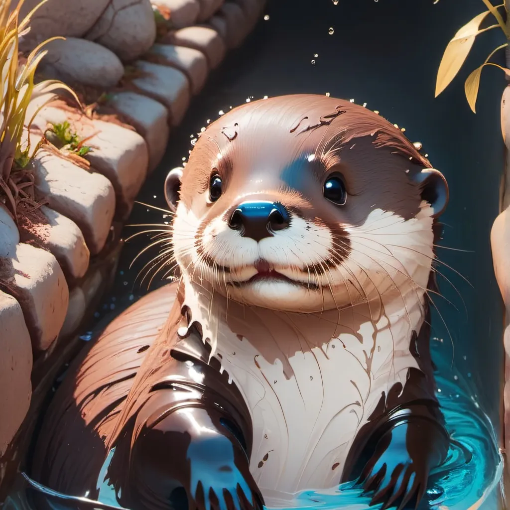 chat with ai character: little otter