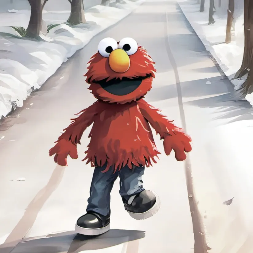 chat with ai character: bad boy elmo