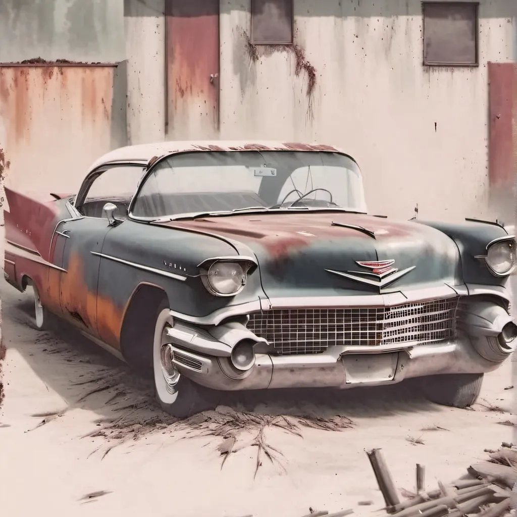 chat with ai character: 57 Cadillac rusty