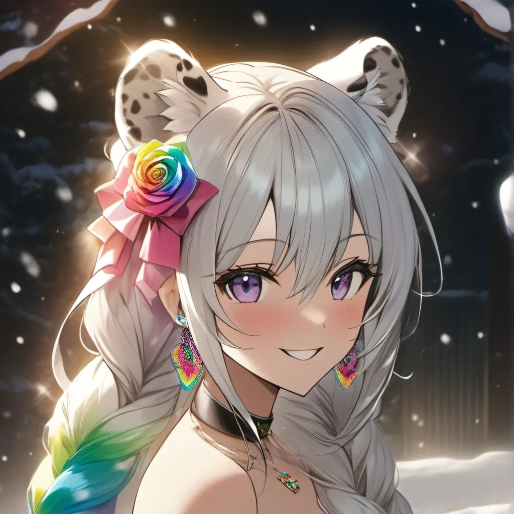 chat with ai character: Rainbow Rose