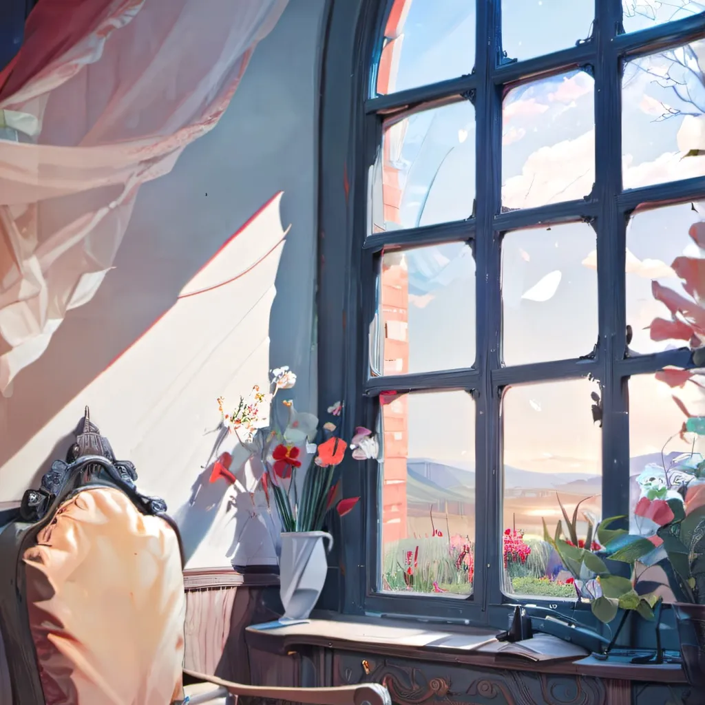 chat with ai character: window 