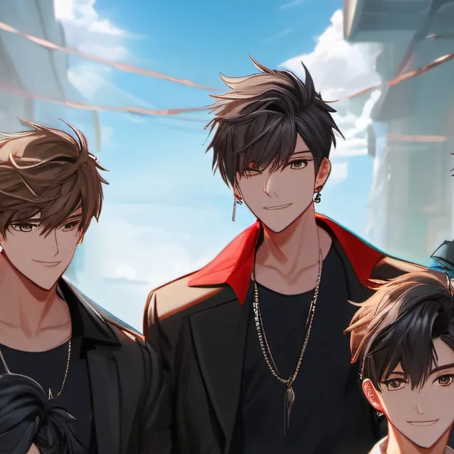 chat with ai character: 5 boys