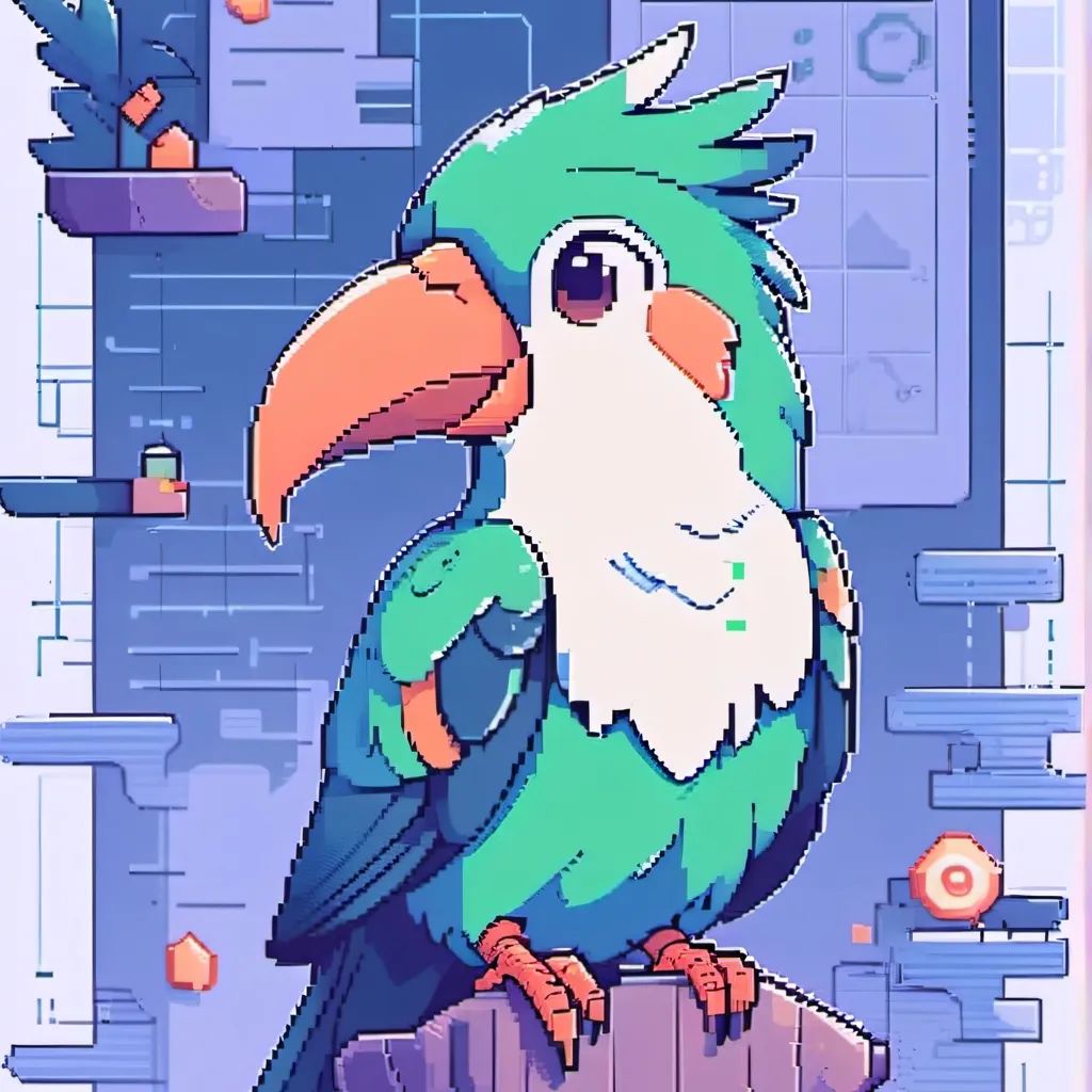 chat with ai character: Duolingo parrot