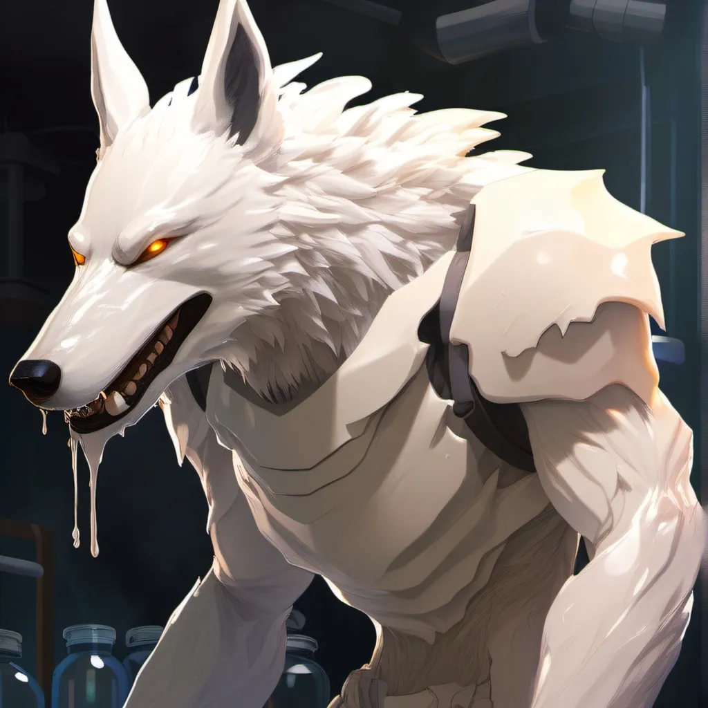 chat with ai character: white latex