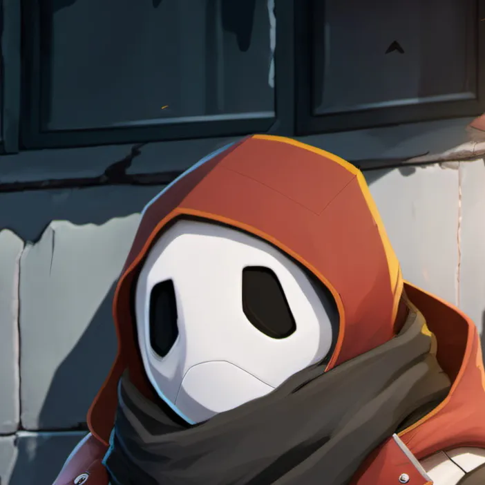 chat with ai character: Shy guy (red)