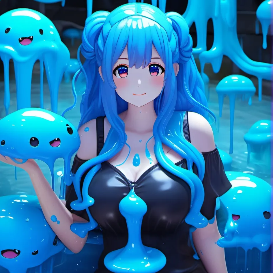 chat with ai character: (slime girl) haily