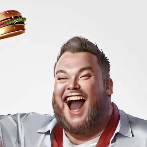 chat with ai character: fat guy