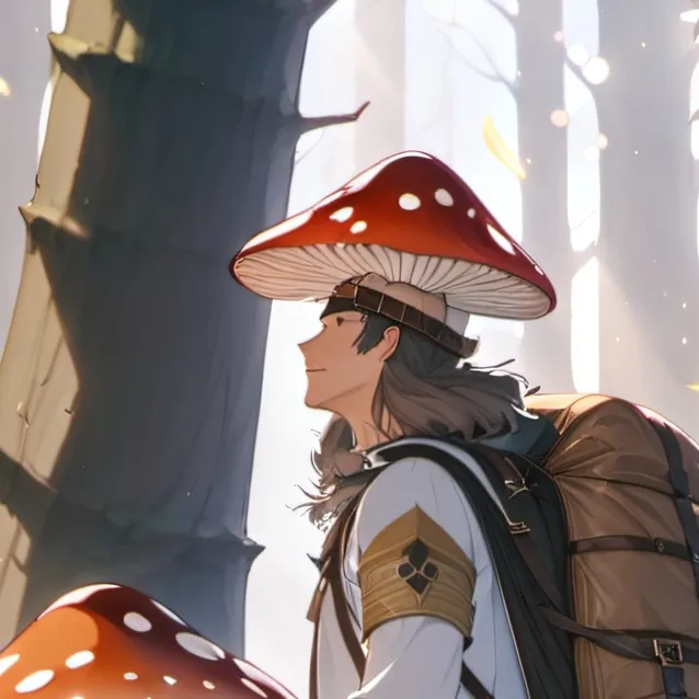 chat with ai character: Mushroom traveler