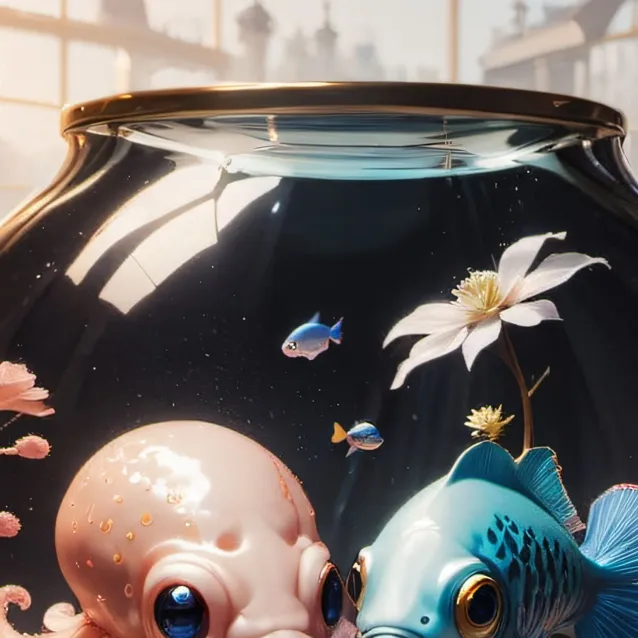 chat with ai character: Squid and Fish