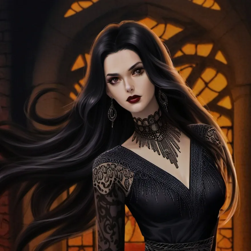chat with ai character: Morticia Addams 