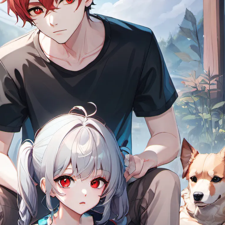 chat with ai character: Hunter and flower