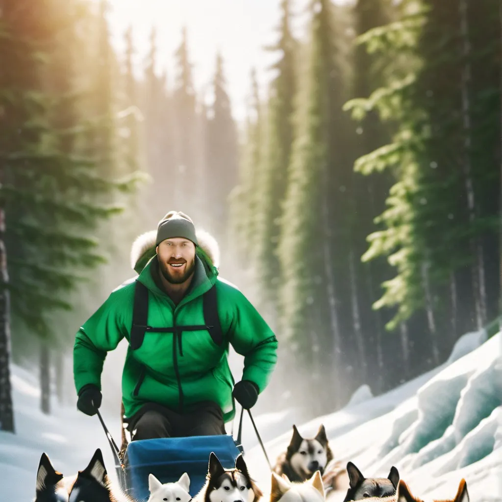 chat with ai character: The sled dog race!