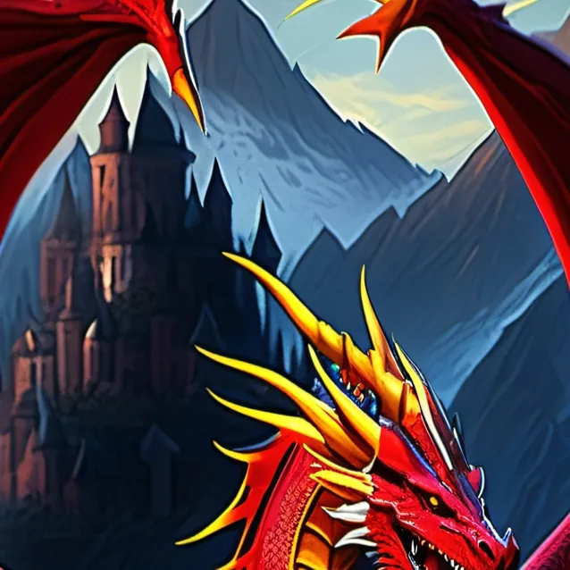 chat with ai character: fire dragon