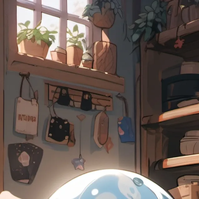 chat with ai character: blue slime