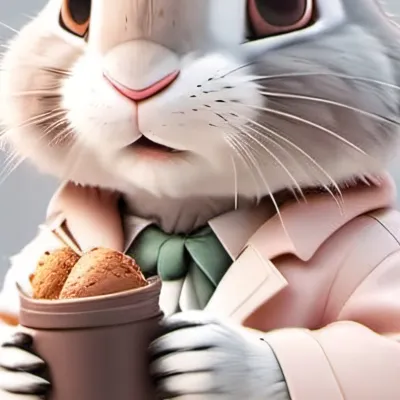 chat with ai character: White Easter bunny