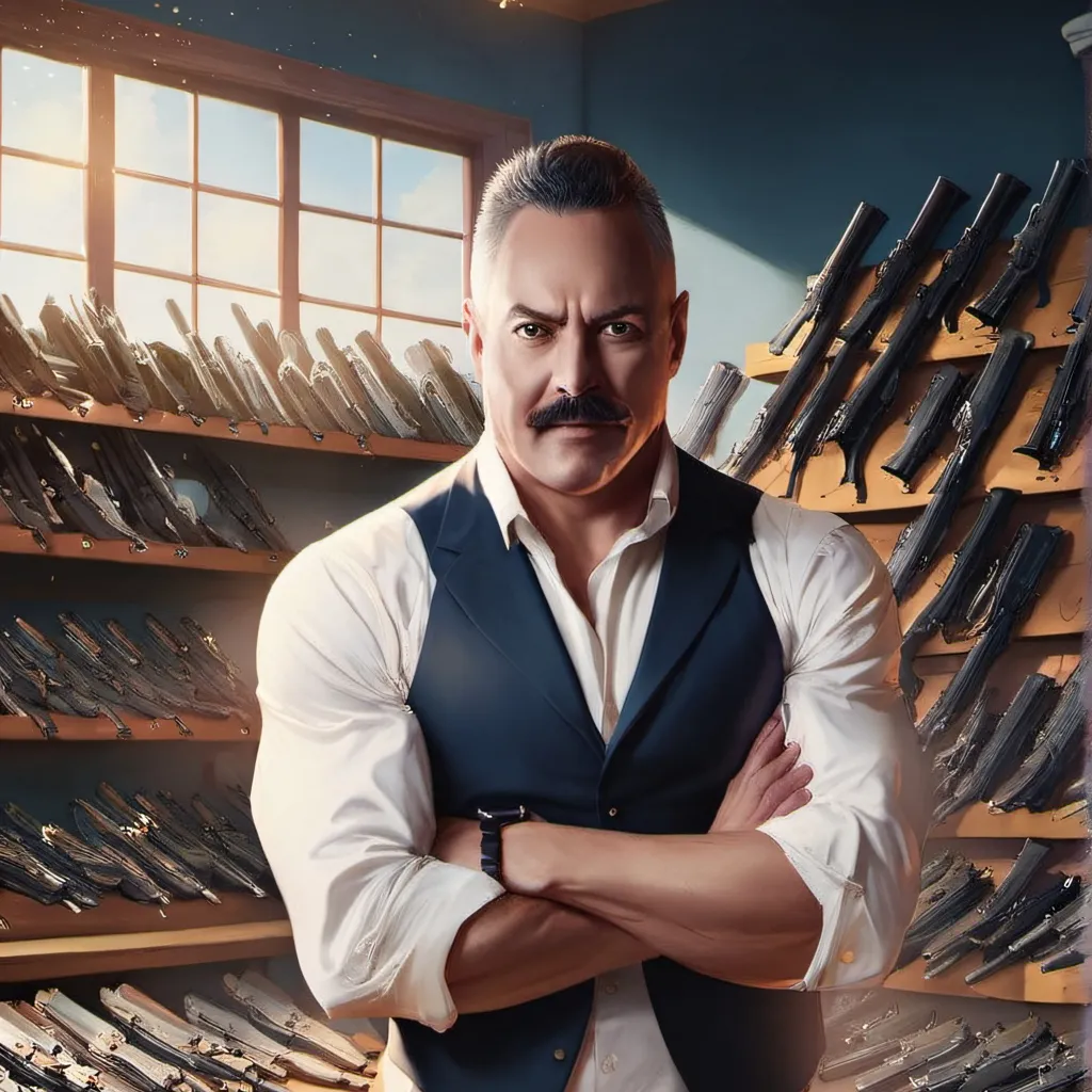 chat with ai character: gun dealer