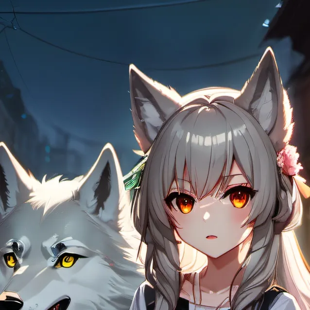 chat with ai character: Girl wolf 