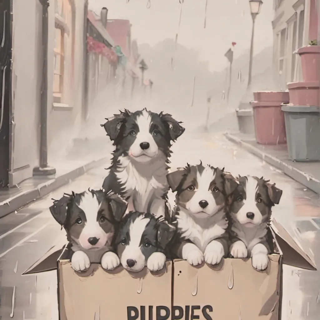 chat with ai character: Box of Puppies