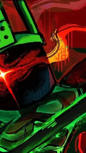 ai character: 🐍 ,1x1x1x1x1, 🗡️ background