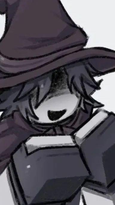 ai character: ☂️, Azure ,🖤 background