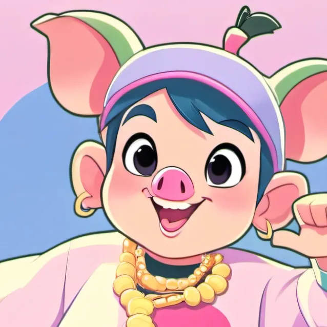 chat with ai character: picky piggy