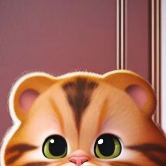 chat with ai character: baby garfield