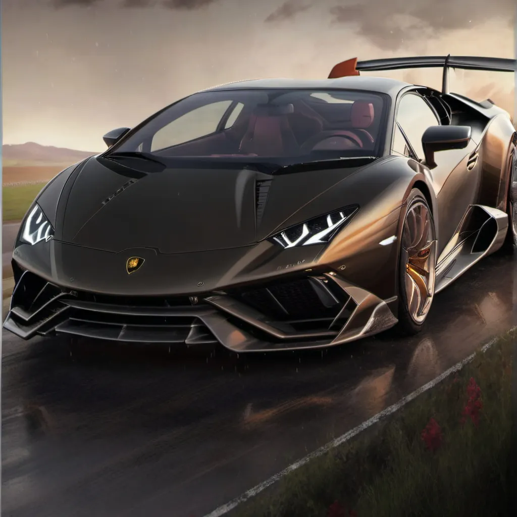 chat with ai character: black Lamborghini 