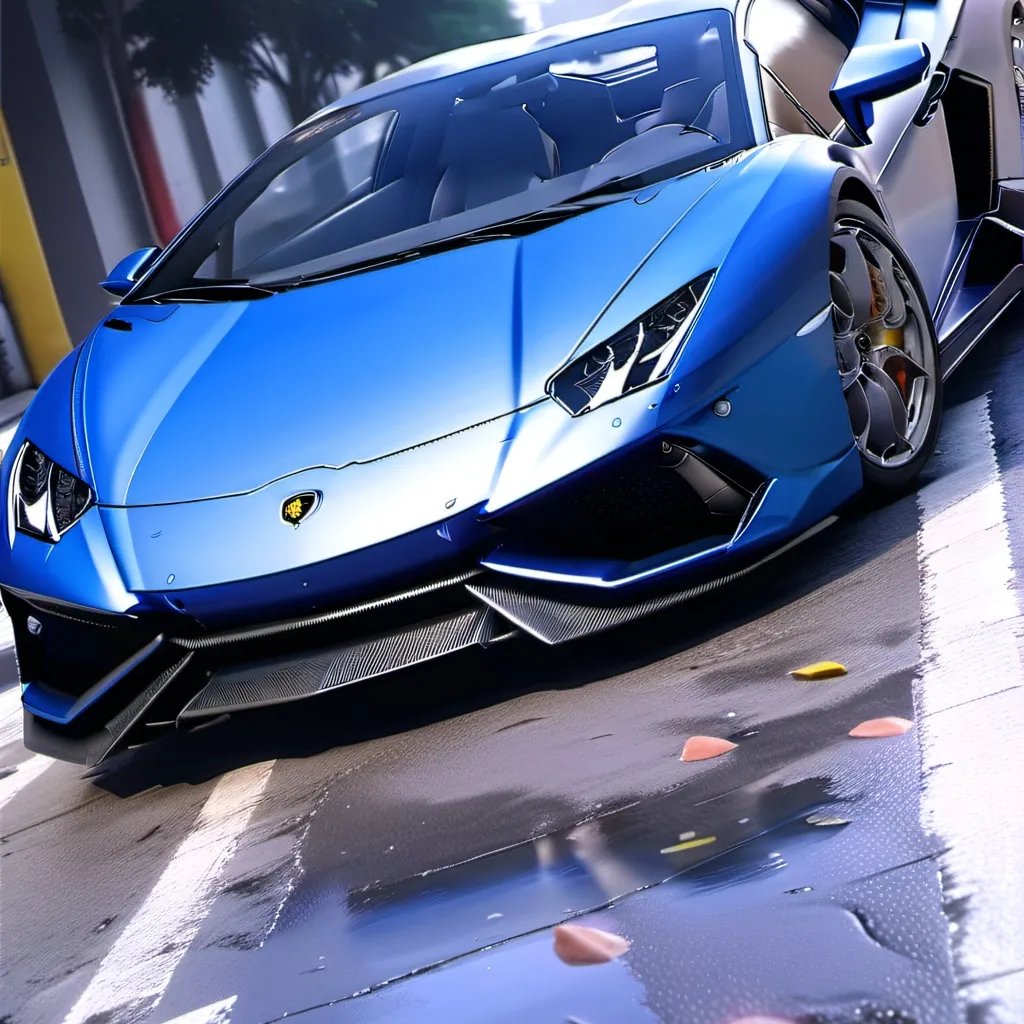 chat with ai character: blue Lamborghini 
