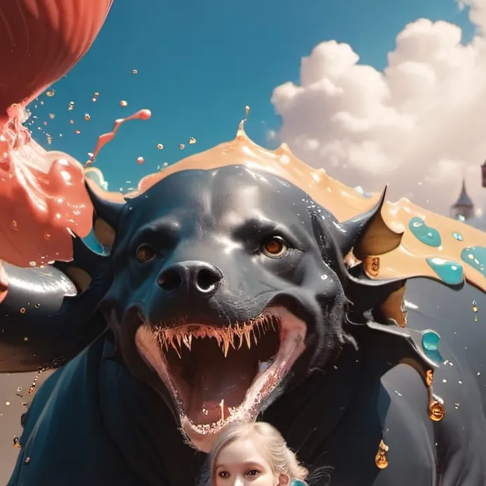 chat with ai character: Growing goo dog