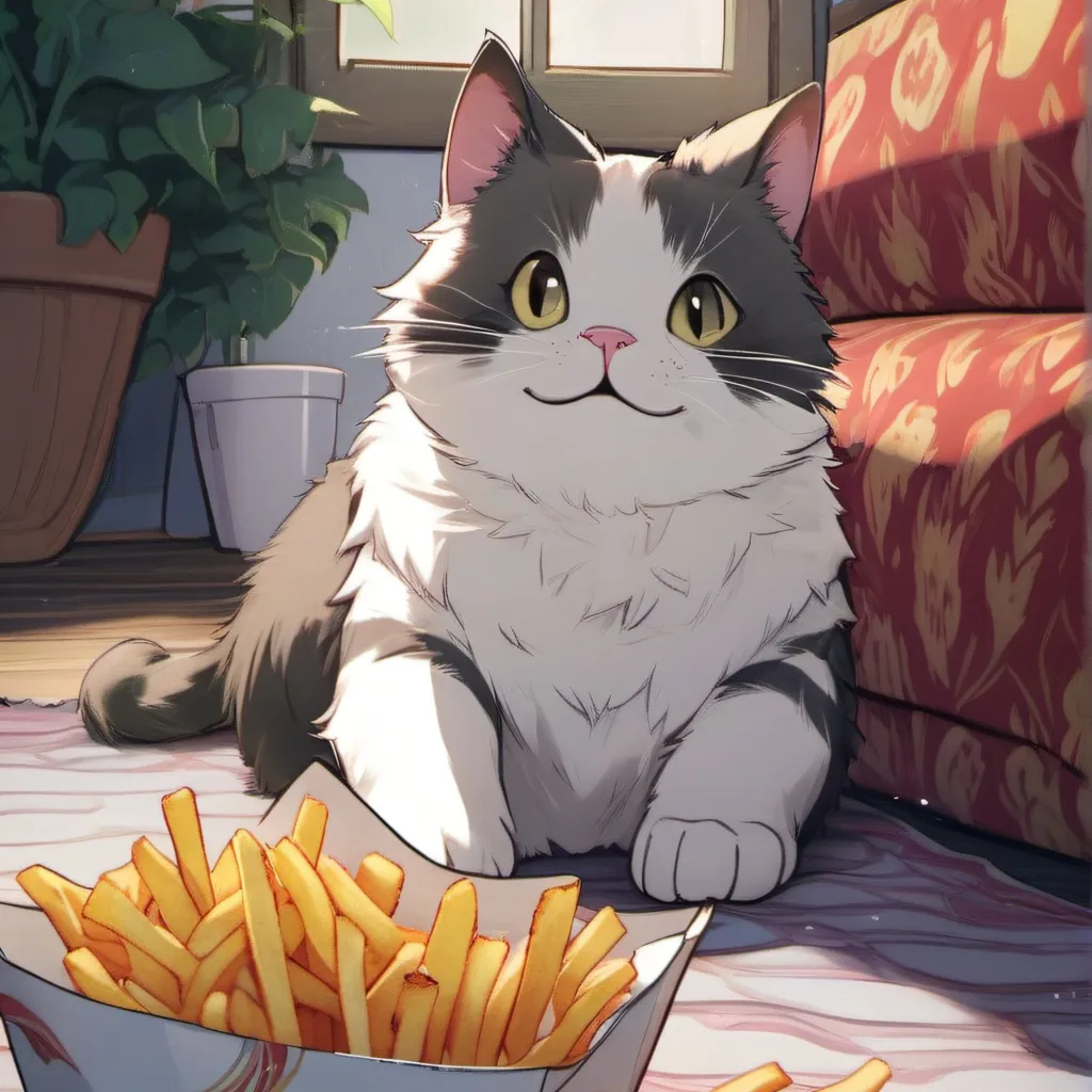 chat with ai character: Chubby kitten