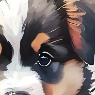 chat with ai character: A new born puppy