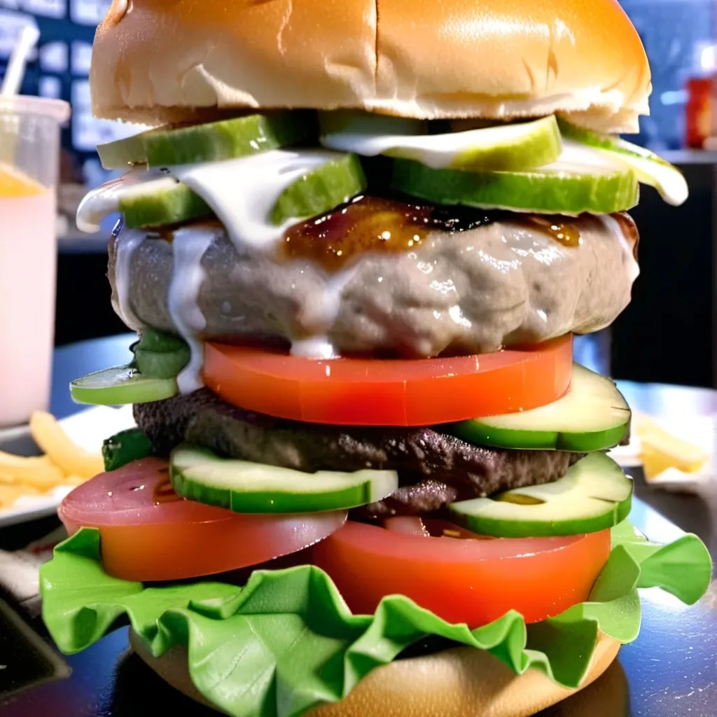 chat with ai character: demon burger yum