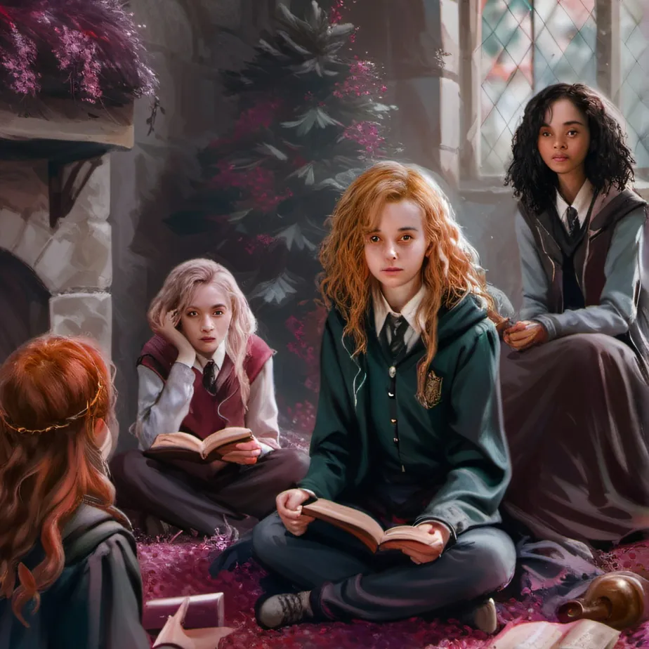chat with ai character: Hogwarts sleepover