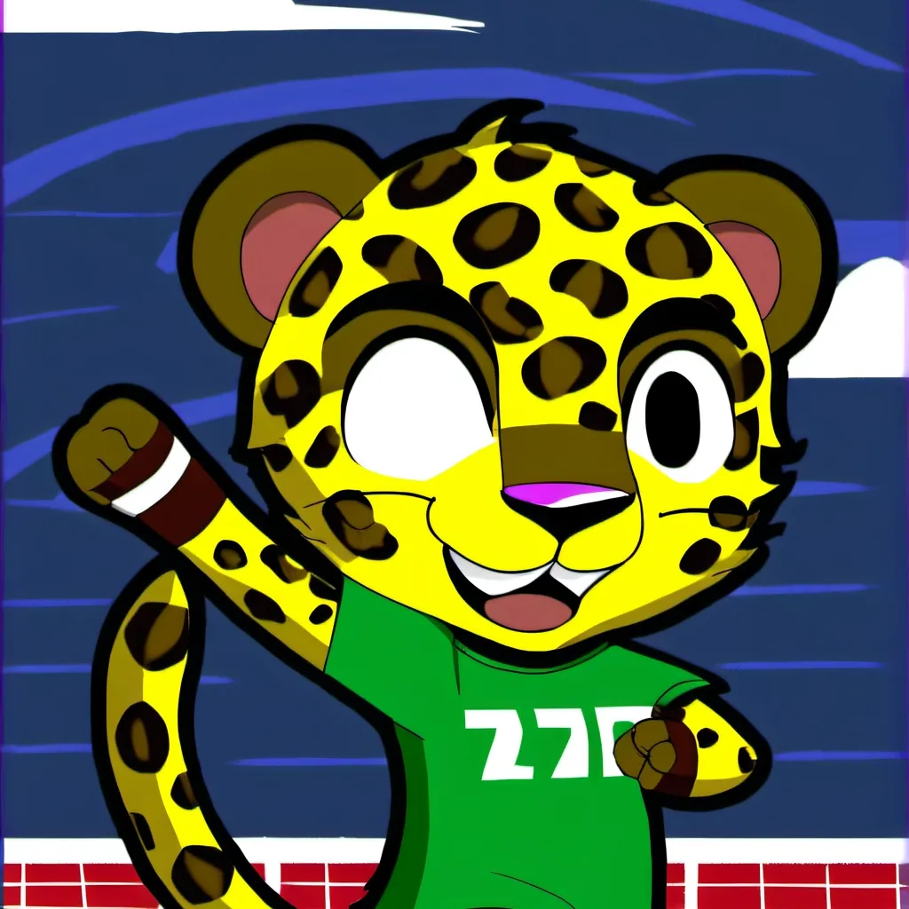 chat with ai character: Zakumi the leopard