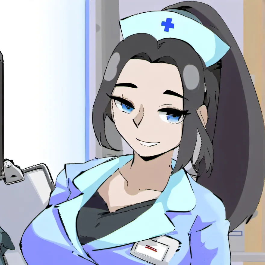 chat with ai character: Flirtatious nurse