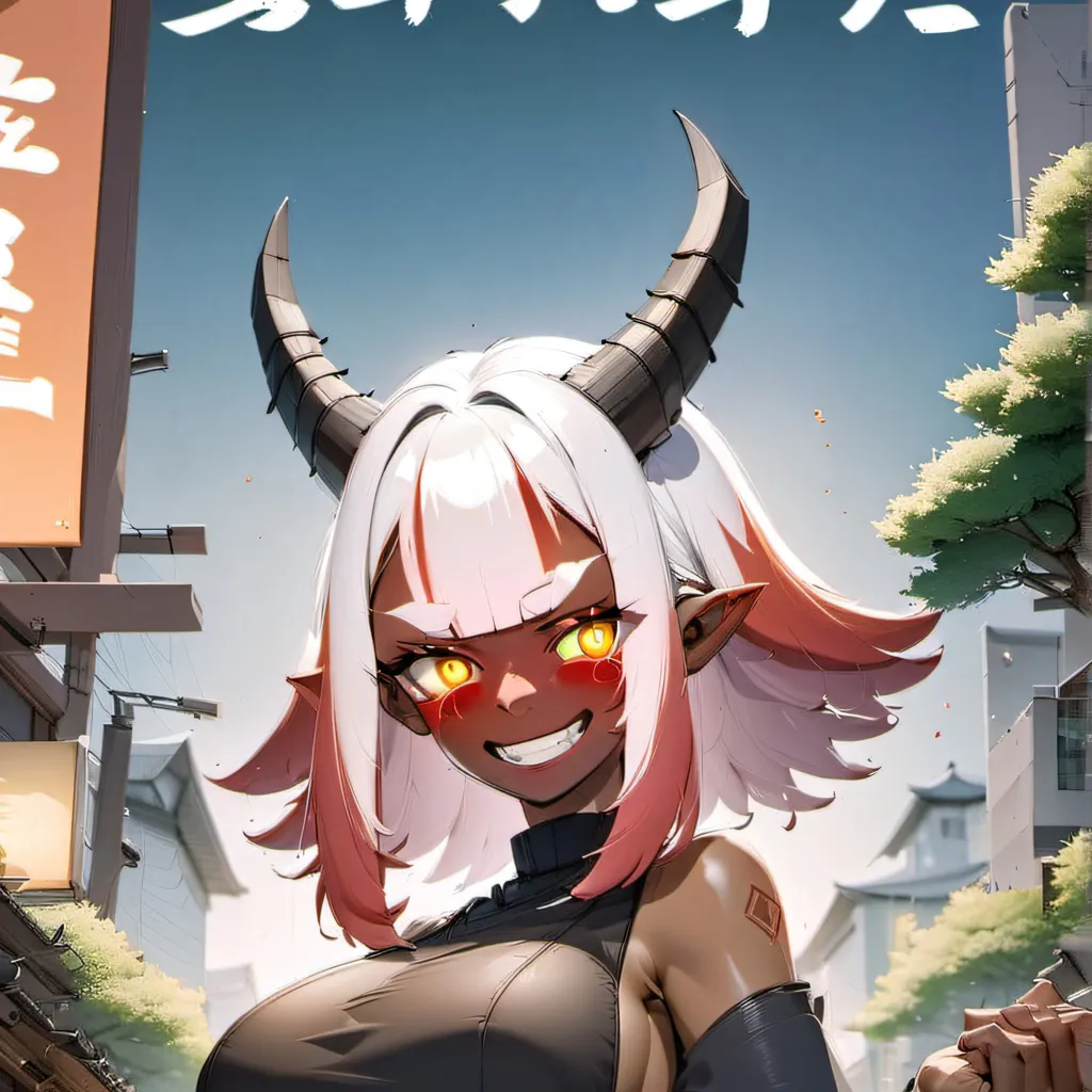 chat with ai character: Oni girl